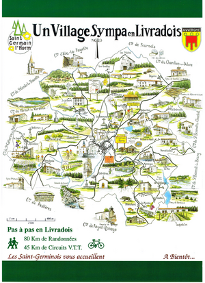 Carte retro "Un village sympa en Livradois"