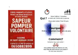 Appel &agrave; volontaire SDIS 